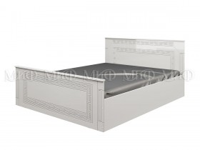 Кровать Афина-1 1,4 м (Белый/Белый глянец) в Черлаке - cherlak.katalogmebeli.com | фото