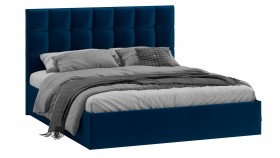 Кровать без ПМ «Эмбер» Велюр Confetti/Blue в Черлаке - cherlak.katalogmebeli.com | фото