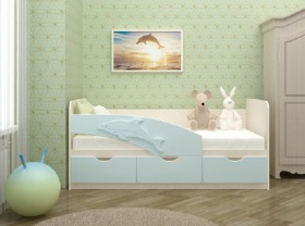 Кровать детская 1,6м Дельфин (Розовый металлик) в Черлаке - cherlak.katalogmebeli.com | фото