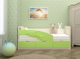 Кровать детская 1,6м Дельфин (Розовый металлик) в Черлаке - cherlak.katalogmebeli.com | фото 2