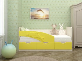 Кровать детская 1,6м Дельфин (Розовый металлик) в Черлаке - cherlak.katalogmebeli.com | фото 3