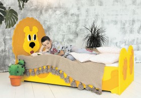 Кровать детская Лева 1.6 Желтый/Оранжевый в Черлаке - cherlak.katalogmebeli.com | фото