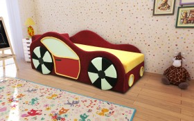 Кровать детская Машинка апплицация в Черлаке - cherlak.katalogmebeli.com | фото 1