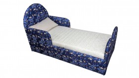 Кровать детская Соня (Печать Панда синий., 1 категория) в Черлаке - cherlak.katalogmebeli.com | фото 1