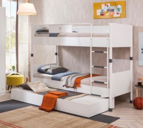 Кровать двухъярусная WHITE в Черлаке - cherlak.katalogmebeli.com | фото 4