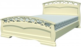 Кровать Грация-1 из массива сосны 1400*2000 Орех в Черлаке - cherlak.katalogmebeli.com | фото 21