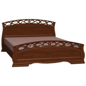 Кровать Грация-1 из массива сосны 900*2000 Орех в Черлаке - cherlak.katalogmebeli.com | фото 8