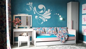 Кровать малая с доп спальным местом Нью Тон в Черлаке - cherlak.katalogmebeli.com | фото 1