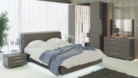 Кровать «Наоми с подъемным механизмом (Белый глянец) в Черлаке - cherlak.katalogmebeli.com | фото 10