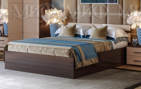 Кровать Нэнси 1,4м (Венге/капучино глянец) в Черлаке - cherlak.katalogmebeli.com | фото