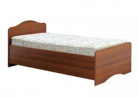 Кровать одинарная 900-1 без матраса (круглые спинки) Орех Таволато в Черлаке - cherlak.katalogmebeli.com | фото