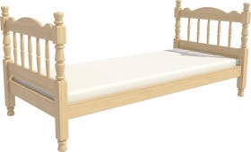 Кровать одинарная Аленка из массива сосны 800*1890 Сосна в Черлаке - cherlak.katalogmebeli.com | фото 3