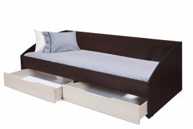 Кровать одинарная "Фея - 3" (симметричная) New (венге / вудлайн кремовый / ДВПО: белый) в Черлаке - cherlak.katalogmebeli.com | фото 3