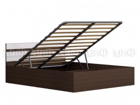 Кровать с подъемным механизмом Нэнси 1,4м (Венге/белый глянец) в Черлаке - cherlak.katalogmebeli.com | фото