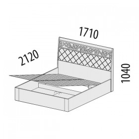 Кровать с подъемным механизмом Тиффани 93.21 в Черлаке - cherlak.katalogmebeli.com | фото 2