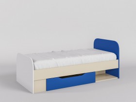 Кровать Скай 1650х750 (Синий/Белый/корпус Клен) в Черлаке - cherlak.katalogmebeli.com | фото 1