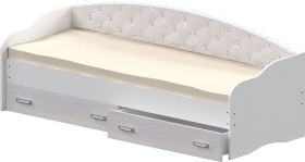 Кровать Софа-7 с мягкой спинкой (800х1900) Белый в Черлаке - cherlak.katalogmebeli.com | фото