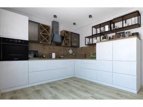 Модульная кухня Бронкс 1,8 м (Кварц) в Черлаке - cherlak.katalogmebeli.com | фото 5