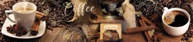 Кухонный фартук Мерцание Кофейная Арабика золото в Черлаке - cherlak.katalogmebeli.com | фото