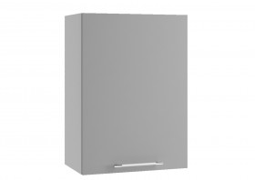 Квадро П 500 шкаф верхний (Белый софт/корпус Серый) в Черлаке - cherlak.katalogmebeli.com | фото