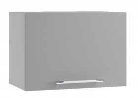 Квадро ПГ 500 шкаф верхний горизонтальный (Белый софт/корпус Серый) в Черлаке - cherlak.katalogmebeli.com | фото