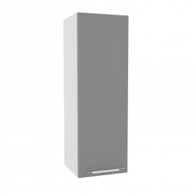 Квадро ВП 300 шкаф верхний высокий (Белый софт/корпус Серый) в Черлаке - cherlak.katalogmebeli.com | фото