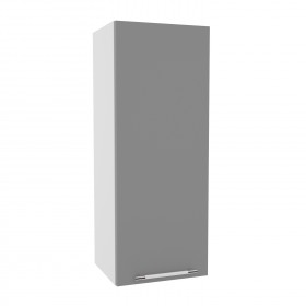 Квадро ВП 350 шкаф верхний высокий (Белый софт/корпус Серый) в Черлаке - cherlak.katalogmebeli.com | фото
