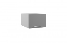 Лофт ГПГ 500 шкаф верхний горизонтальный глубокий (Штукатурка белая/корпус Серый) в Черлаке - cherlak.katalogmebeli.com | фото