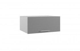 Лофт ГПГ 800 шкаф верхний горизонтальный глубокий (Штукатурка белая/корпус Серый) в Черлаке - cherlak.katalogmebeli.com | фото