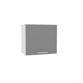 Лофт ВПГ 500 шкаф верхний горизонтальный высокий (Штукатурка белая/корпус Серый) в Черлаке - cherlak.katalogmebeli.com | фото