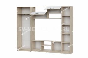 Мебель для гостиной МГС 3 Исполнение 1 Дуб Сонома / Белый в Черлаке - cherlak.katalogmebeli.com | фото 3