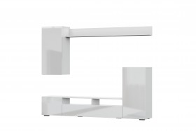 Мебель для гостиной МГС 4 (Белый/Белый глянец) в Черлаке - cherlak.katalogmebeli.com | фото 7