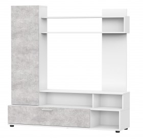 Мебель для гостиной "МГС 9" Белый / Цемент светлый в Черлаке - cherlak.katalogmebeli.com | фото 1
