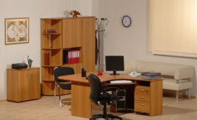 Мебель для персонала Рубин 42 Светлый миланский орех в Черлаке - cherlak.katalogmebeli.com | фото 2