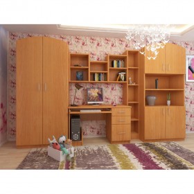 Детская Мишутка Комплект мебели (Вишня оксфорд) в Черлаке - cherlak.katalogmebeli.com | фото