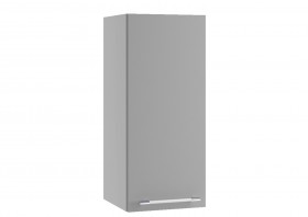 Монца ВП 300 шкаф верхний высокий (Белый софт/корпус Серый) в Черлаке - cherlak.katalogmebeli.com | фото