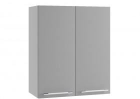 Монца ВП 700 шкаф верхний высокий (Белый софт/корпус Серый) в Черлаке - cherlak.katalogmebeli.com | фото