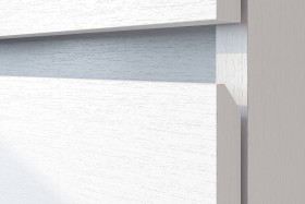 Модульная система "Токио" Тумба прикроватная Белый текстурный / Белый текстурный в Черлаке - cherlak.katalogmebeli.com | фото 4