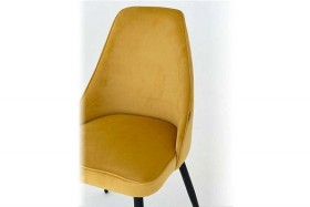 Набор стульев Милан 2 шт (желтый велюр/белый) в Черлаке - cherlak.katalogmebeli.com | фото 3