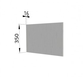 Панель торцевая (для шкафа горизонтального глубокого) ГПГ Капля (Белый) в Черлаке - cherlak.katalogmebeli.com | фото