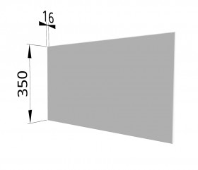 Панель торцевая (для шкафа горизонтального глубокого) ГПГ Ройс (Белый софт) в Черлаке - cherlak.katalogmebeli.com | фото