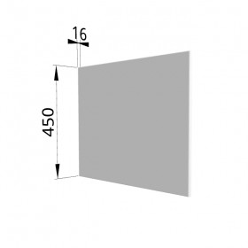 Панель торцевая (для шкафа горизонтального глубокого высокого) ГВПГ Ройс (Белый софт) в Черлаке - cherlak.katalogmebeli.com | фото