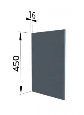 Панель торцевая (для шкафа горизонтального высокого) ВПГ Квадро (Лунный свет) в Черлаке - cherlak.katalogmebeli.com | фото