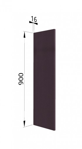 Панель торцевая (для шкафа верхнего высокого) ВП Тито, Гарда (Пурпур) в Черлаке - cherlak.katalogmebeli.com | фото