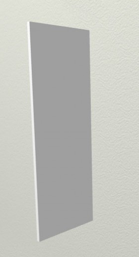Панель торцевая ВП Капля (для шкафа верхнего высокого) Белый в Черлаке - cherlak.katalogmebeli.com | фото