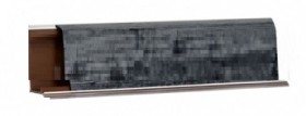 Плинтус LB-37, L=3000мм, каньон (черный) в Черлаке - cherlak.katalogmebeli.com | фото 1