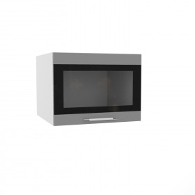 Ройс ГВПГСФ 600 Шкаф верхний горизонтальный (Черника софт/корпус Серый) в Черлаке - cherlak.katalogmebeli.com | фото