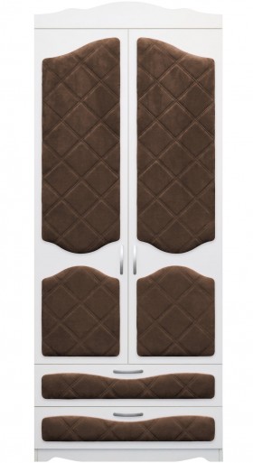 Шкаф 2-х створчатый с ящиками серии Иллюзия 08 Шоколад в Черлаке - cherlak.katalogmebeli.com | фото