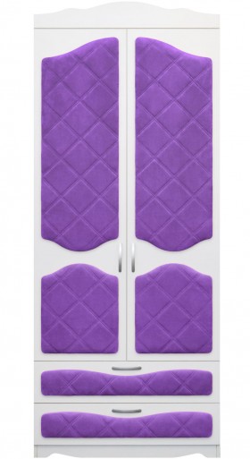 Шкаф 2-х створчатый с ящиками серии Иллюзия 32 Фиолетовый в Черлаке - cherlak.katalogmebeli.com | фото 1