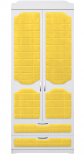 Шкаф 2-х створчатый с ящиками серии Спорт 74 Жёлтый в Черлаке - cherlak.katalogmebeli.com | фото 1
